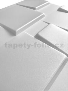 Stropné panely 3D XPS 0031, cena za kus, rozmer 50 cm x 50 cm, TETRIS, IMPOL TRADE