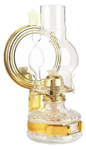 Brilagi - Petrolejová lampa s zrkadlom MERLIN lesklá zlatá