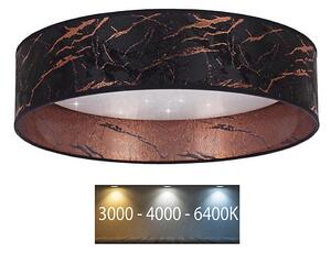 Brilagi - LED Stropné svietidlo VELVET STAR LED/24W/230V pr. 40 cm čierna/medená