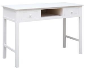 Maison Exclusive – Písací stôl, biely, 110 × 45 × 76 cm, drevo
