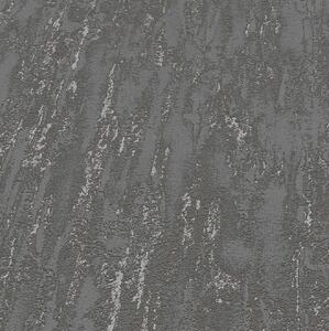 Vliesové tapety na stenu Finesse 10226-15, rozmer 10,05 m x 0,53 m, vertikálna stierka tmavo sivá so striebornými odleskamiy, Erismann