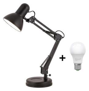 Brilagi - LED Stolná lampa ROMERO 1xE27/10W/230V čierna