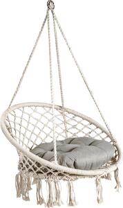 Závesné kreslo Garden Pleasure Barbuda biele, 1 ks