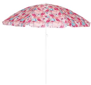 Záhradný slnečník FLAMINGO 200 cm, ružový