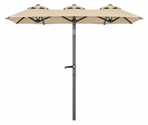 Linder Exclusiv Záhradný slnečník 300x150x220 cm Béžový