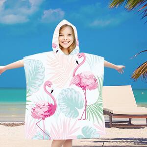 Detské pončo FLAMINGO farebné 60x120 cm