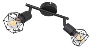 Globo - LED Bodové svietidlo XARA 2xE14/6W/230V čierna