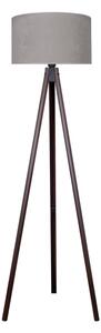 Brilagi - Stojacia lampa VELVET 1xE27/60W/230V wenge/šedá