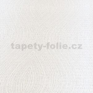 Vliesové tapety na stenu Finesse 10231-02, rozmer 10,05 m x 0,53 m, vlnovky s trblietkami biele, Erismann