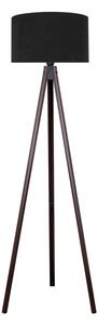 Brilagi - Stojacia lampa VELVET 1xE27/60W/230V wenge/čierna