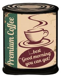 Kovová nástenná ceduľa Premium Coffee - 20*1*26 cm - Clayre & Eef