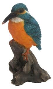 Záhradná figúrka z polyresinu Kingfisher, 14x9,8 cm, viacfarebná
