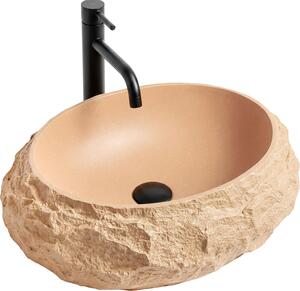 Umývadlo Na Dosku Rea Mika Light Terracotta Beige
