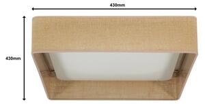 Brilagi - LED Stropné svietidlo VELVET SQUARE LED/24W/230V hnedá