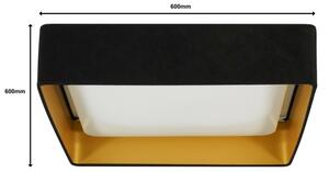 Brilagi-LED Stmievateľné svietidlo VELVET SQUARE LED/36W/230V Wi-Fi Tuya+DO čierna