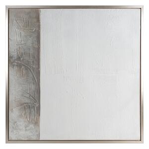 Dekorstudio Dekoračný obraz na plátne s motívom abstraktnej maľby 80x80cm - biely