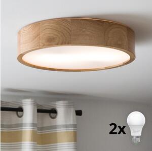 Brilagi - LED Stropné svietidlo CARVALHO 2xE27/60W/230V dub pr. 37,5 cm