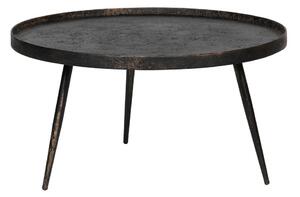Čierny konferenčný stolík BePureHome Bounds, ø 76 cm