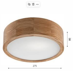 Brilagi - LED RGBW stmievateľné stropné svietidlo CARVALHO 1xE27/9W/230V Wi-Fi dub pr. 27,5