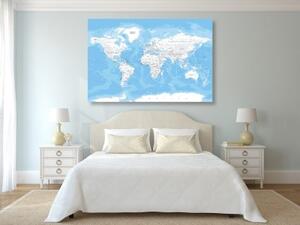 Obraz štýlová mapa sveta - 60x40