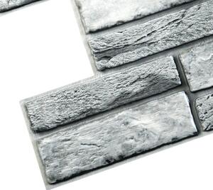 Obkladové panely 3D PVC TP10019926, cena za kus, rozmer 955 x 476 mm, kameň sivý, GRACE