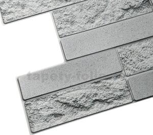 Obkladové panely 3D PVC TP10019927, cena za kus, rozmer 980 x 490 mm, pieskovcový kameň sivý, GRACE