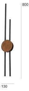 Brilagi - LED Nástenné svietidlo WOODY COLLINE LED/15W/230V 80 cm dub čerešňa