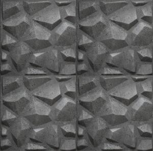 Stropné panely 3D XPS 0034, cena za kus, rozmer 50 cm x 50 cm, Mars betón sivý, IMPOL TRADE