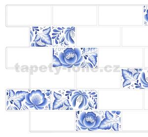 Obkladové panely 3D PVC TP10017308, cena za kus, rozmer 966 x 484 mm, obklad Metrostyl s dekorom cibulák, GRACE