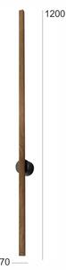 Brilagi - LED nástenné svietidlo WOODY LINE LED/12W/230V 120 cm dub orech