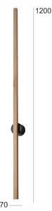 Brilagi - LED Nástenné svietidlo WOODY LINE LED/12W/230V 120 cm dub