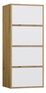 TP Living Komoda Alma 50 cm biela/dub artisan