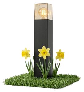 MasterLED LED smerové svietidlo E27 IP44 50 cm čierne stĺpové svietidlo záhradné osvetlenie hliníkové vonkajšie svietidlo záhradná lampa