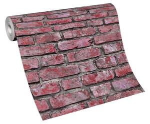 Vliesové tapety na stenu IMITATIONS 2 10168-17, rozmer 10,05 m x 0,53 m, tehly ružovo-červené, Erismann
