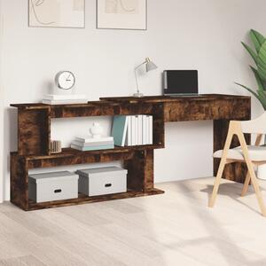 Maison Exclusive - Rohový písací stôl z dymového dubu 200x50x76 cm Drevený materiál