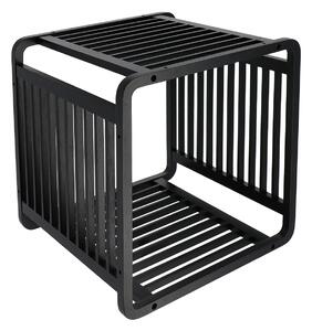 Polička do kúpeľne Cube, čierna