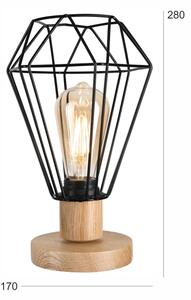 Brilagi - Stolná lampa WOODY BASKET 1xE27/60W/230V dub