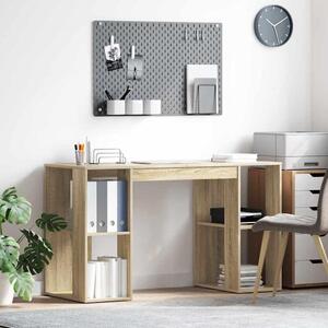 Maison Exclusive – písací stôl z drevovláknitej dosky s povrchovou úpravou imitujúcou dub Sonoma, rozmer 130 x 50,5 x 75 cm