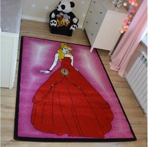 Dywany Lusczow Kusový koberec KIDS princezná ružový C425