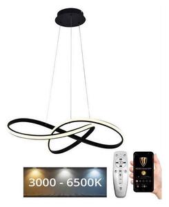 Brilagi - LED Stmievateľný luster na lanku COSMOWAVE LED/70W/230V čierna + DO