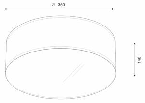 Brilagi - LED Stropné svietidlo SIRIJA LED/12W/230V pr. 35 cm biela