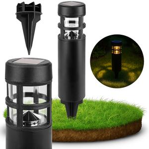 MasterLED Solárne záhradné svietidlo LED - 3000K teplá biela - 40 cm IP44 - súmrakový senzor - vonkajšie osvetlenie ciest