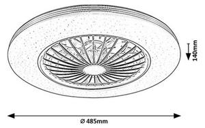 Rabalux DALFON2 LED stropné svietidlo s ventilátorom 71330