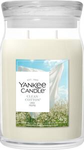 Yankee Candle Clean Cotton vonná sviečka Signature 567 g