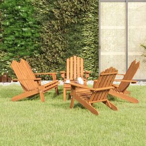 Maison Exclusive - 5-dielna záhradná sedacia súprava Adirondack akáciový masív