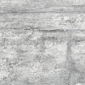 Vliesové tapety na stenu GMK 10222-31, rozmer 10,05 m x 0,53 m, kamenná stena sivá so striebornou škárou, Erismann