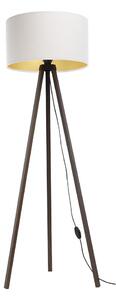 Stojacia lampa STANDART 1xE27/60W/230V biela/hnedá