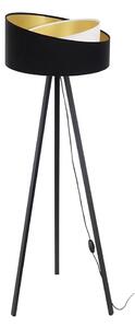 Stojacia lampa GALAXY 1xE27/60W/230V čierná/biela/wenge