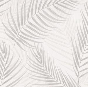 Vliesové tapety na stenu GMK 10221-37, rozmer 10,05 m x 0,53 m, palmové listy sivo-krémové na krémovom podklade, Erismann