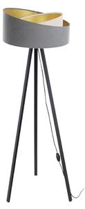 Stojacia lampa GALAXY 1xE27/60W/230V šedá/krémová/wenge